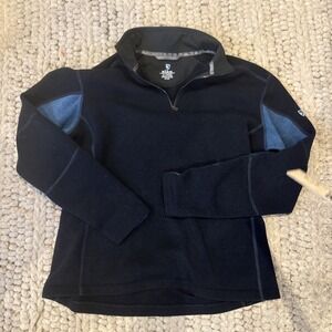 Kuhl Quarter Zip Micro Fleece Navy Blue Pullover Men's XL
